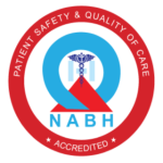 NABH Accredited logo: patient safety and quality of care